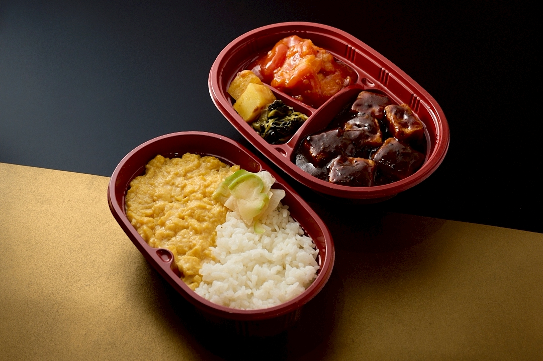 金久右衛門特製〜二色中華〜エビチリ×麻婆豆腐