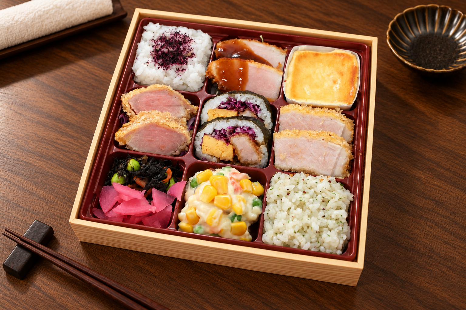 希少部位ヒレ・ロースカツ食べ比べ弁当